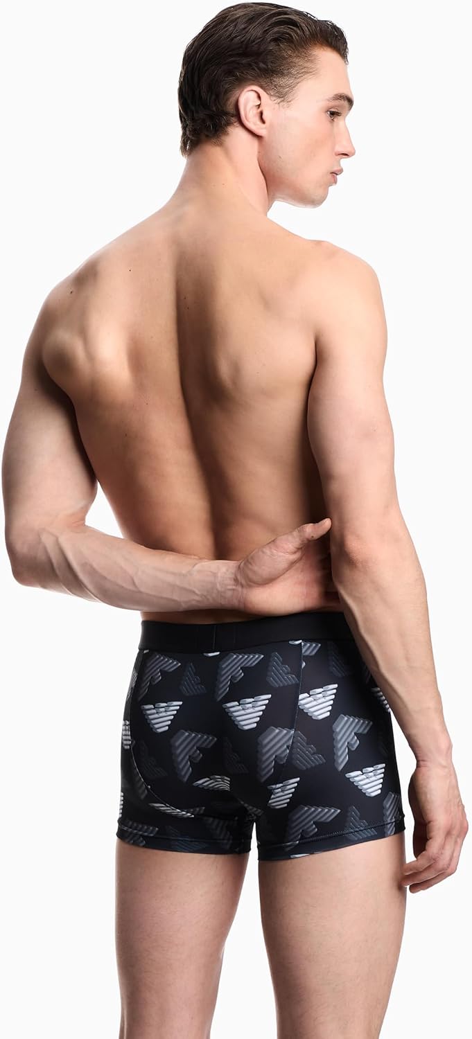 Emporio Armani Men's All Over Printed Microfiber Trunk