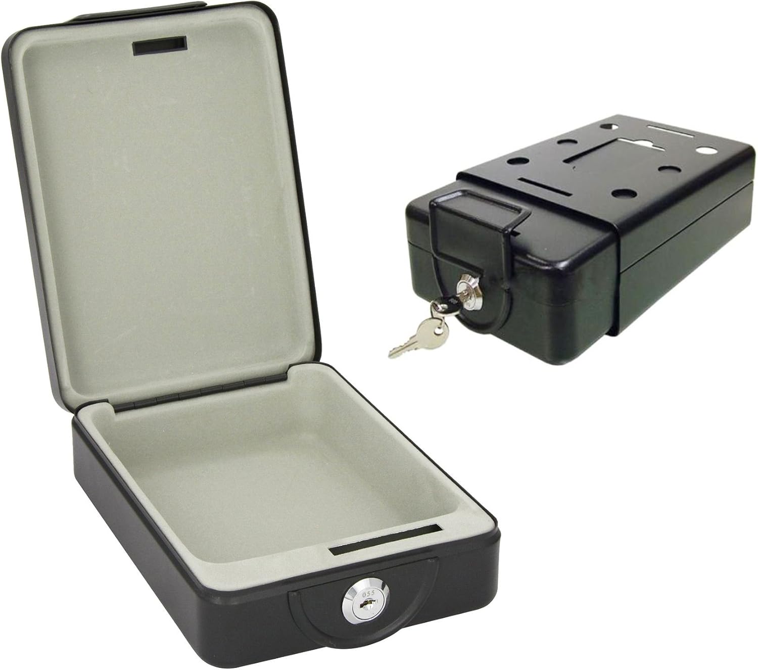 PORTABLE TRAVEL SAFE BOX CYLINDER LOCK KEYS Amazon.co.uk Fashion