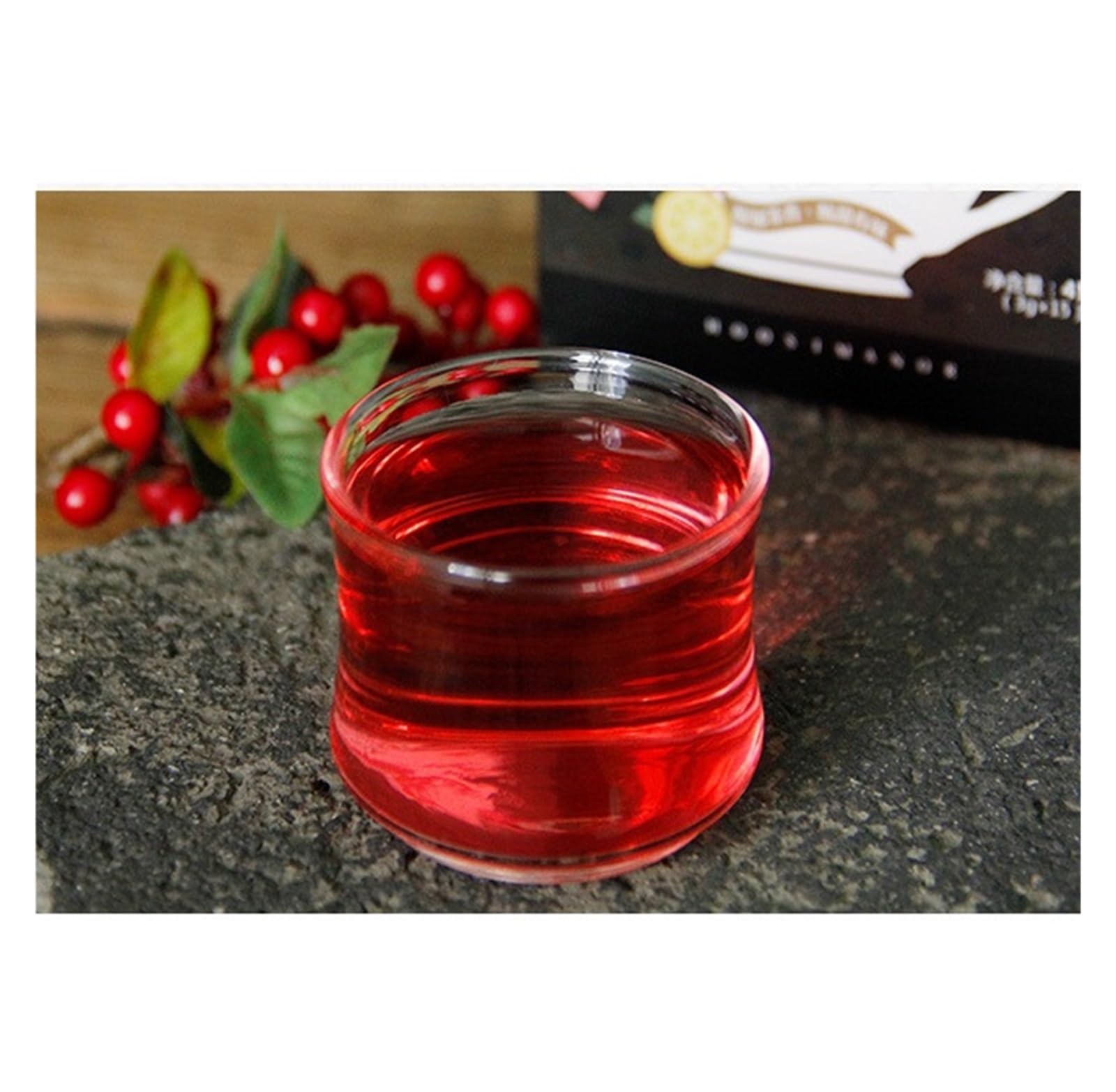 Herbata różana, cytrynowa i hibiskusowa, 45 g, 15 pojedynczo pakowanych trójkątnych torebek, mieszanka ziół i owoców(5pcs)