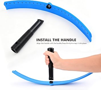 FOSHIO Window Squeegee with 18-Inch Large TPU Blade, All-Purpose Shower Squeegee for Glass Doors, Car Windows, Windshield, PPF Installation, Streak-Free Tile Wall Glass Cleaner Tool