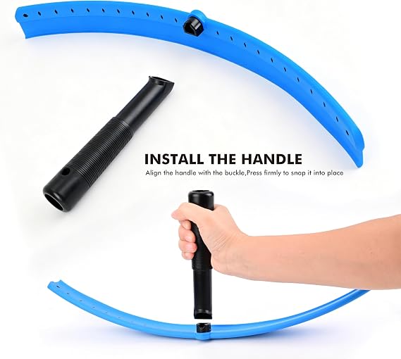 FOSHIO Window Squeegee with 18-Inch Large TPU Blade, All-Purpose Shower Squeegee for Glass Doors, Car Windows, Windshield, PPF Installation, Streak-Free Tile Wall Glass Cleaner Tool
