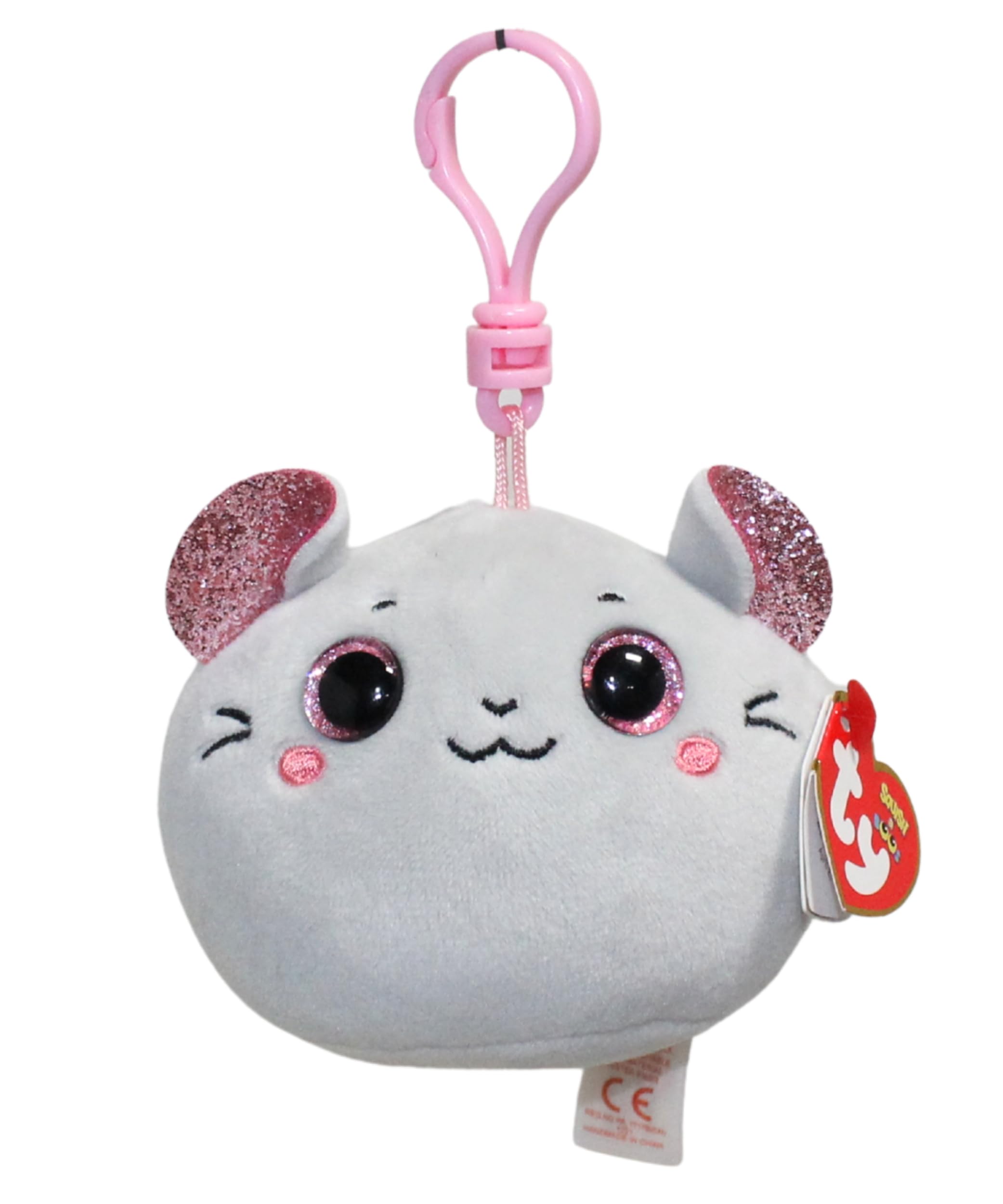 Ty Toys Catnip Mouse Squishy Beanie Clip