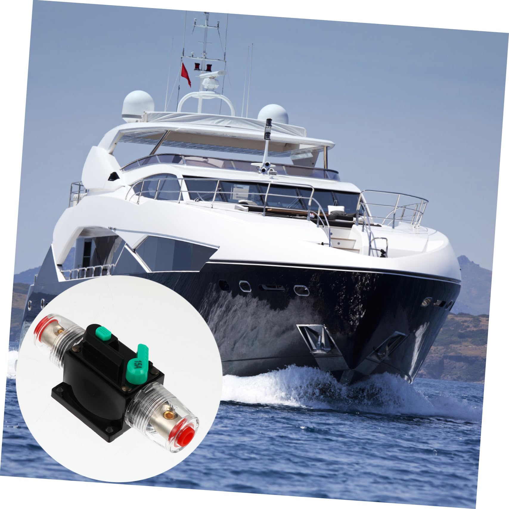 ibasenice 3pièces Disjoncteur Audio Avec Porte-fusible Réinitialisation Manuelle Pour Système Électronique Automobile Étanche Et