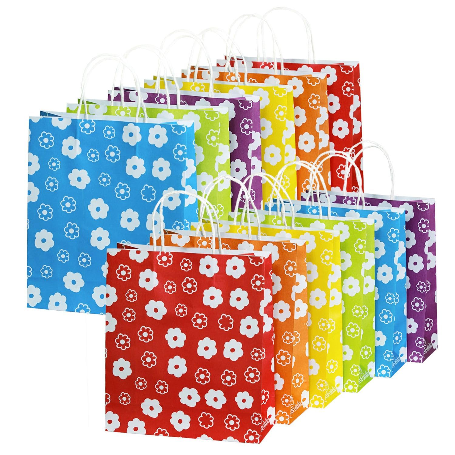 OmForIndia™ Floral Pattern Color Paper bags for Return Gifts Gift