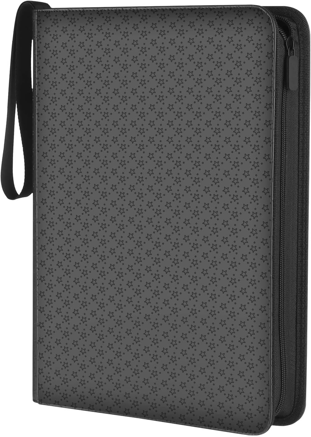 9-Pocket Card Binder - Holds 432 Cards, Premium Zippered Card Album Folder, 24 Side Loading Pages, Compatible with Penny Sleeves for Basketball Football, TCG, and Game Card Storage & Display(Black)