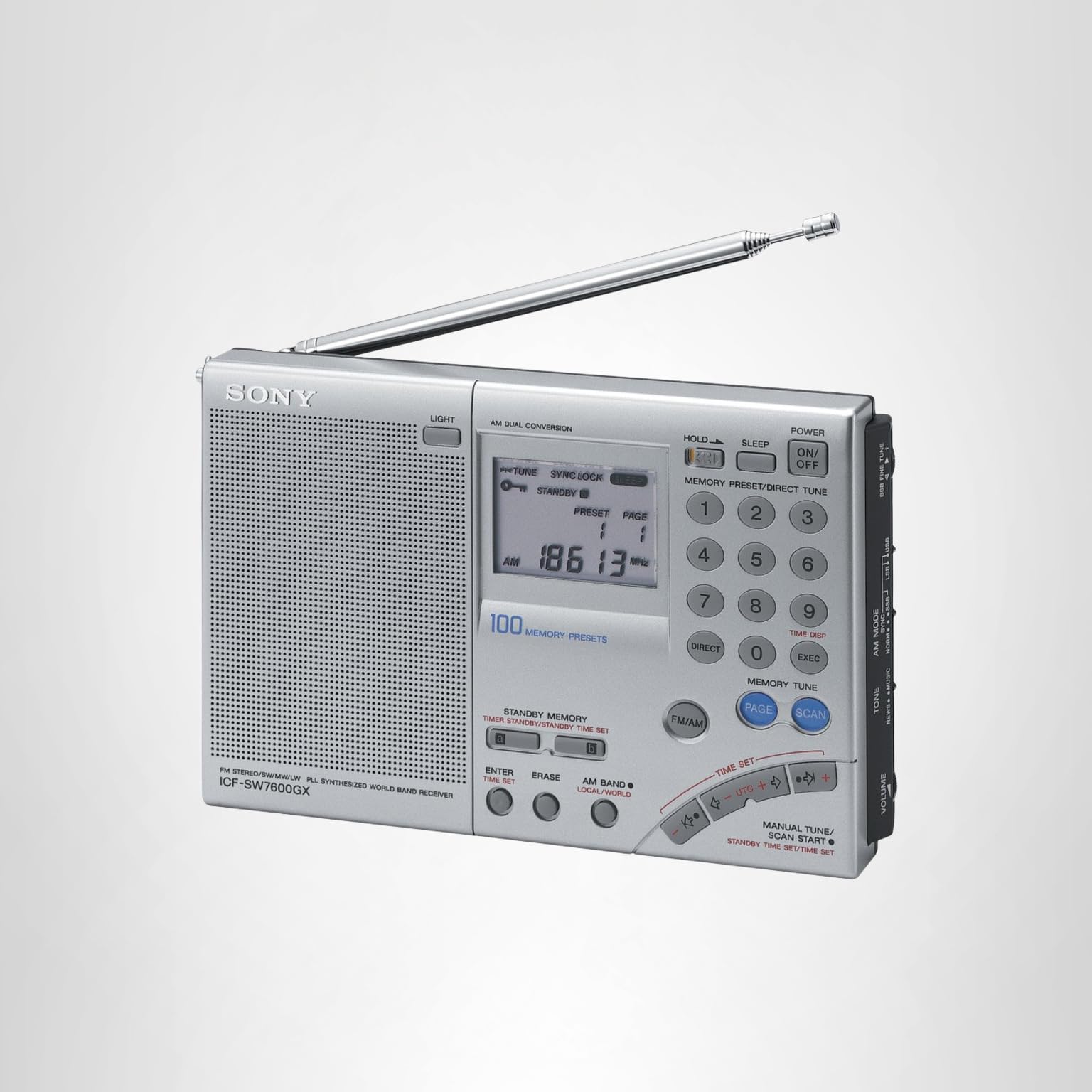 Amazon.com: Sony ICF-SW7600GR AM/FM Shortwave World Band Receiver