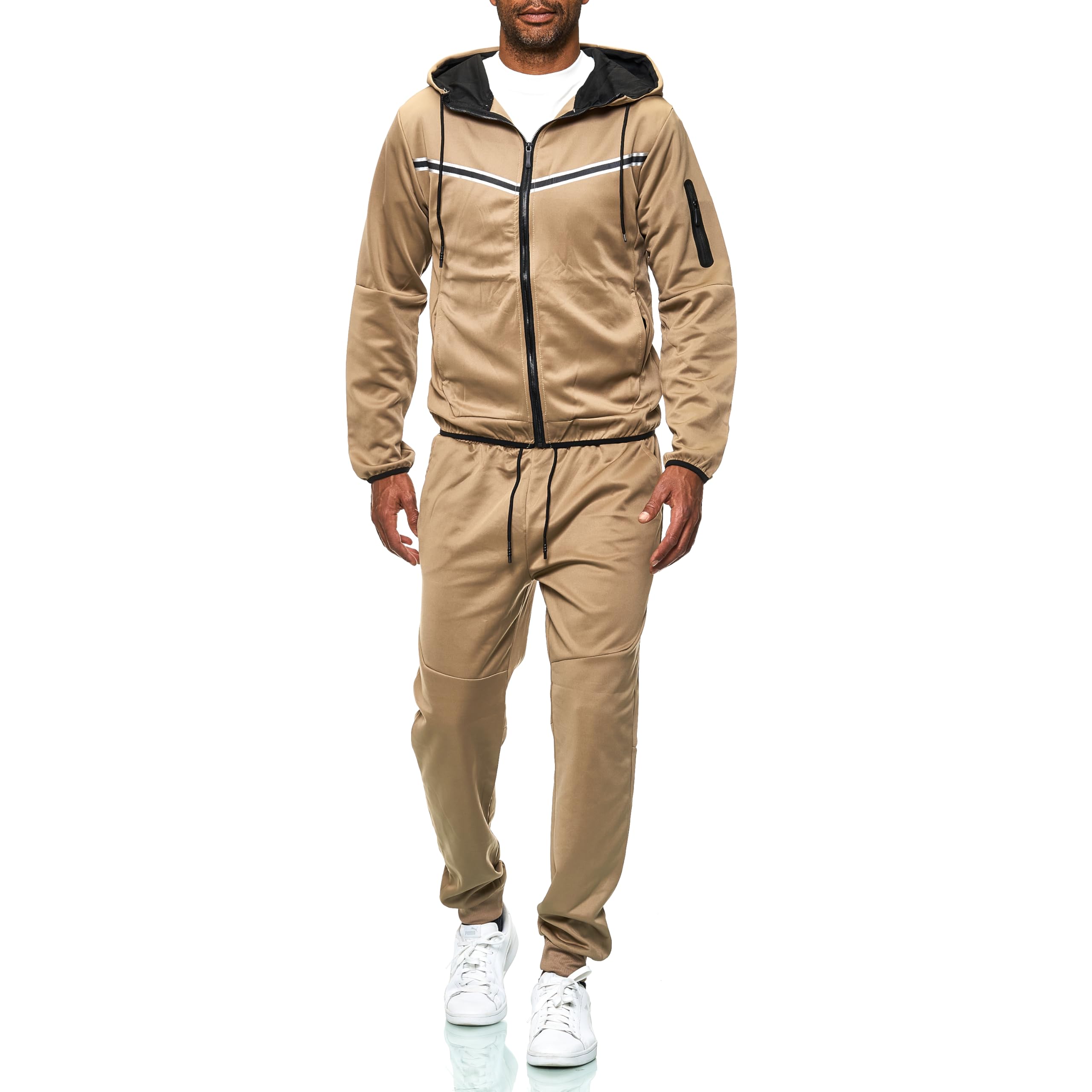 C-IN-C Herren Trainingsanzug – Sportlicher Jogginganzug mit Kapuzenjacke und Hose, Bequem & Stylisch für Freizeit, Fitness & Outdoor