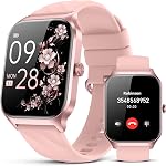 Smart Watch for Women Men - Answer/Make Call, Fitness Tracker Smartwatch for Android iPhone Compatible, Sleep Monitor Cycle, 110+ Sports Modes Step Counter (Modern, Midnight Black, 1.83)
