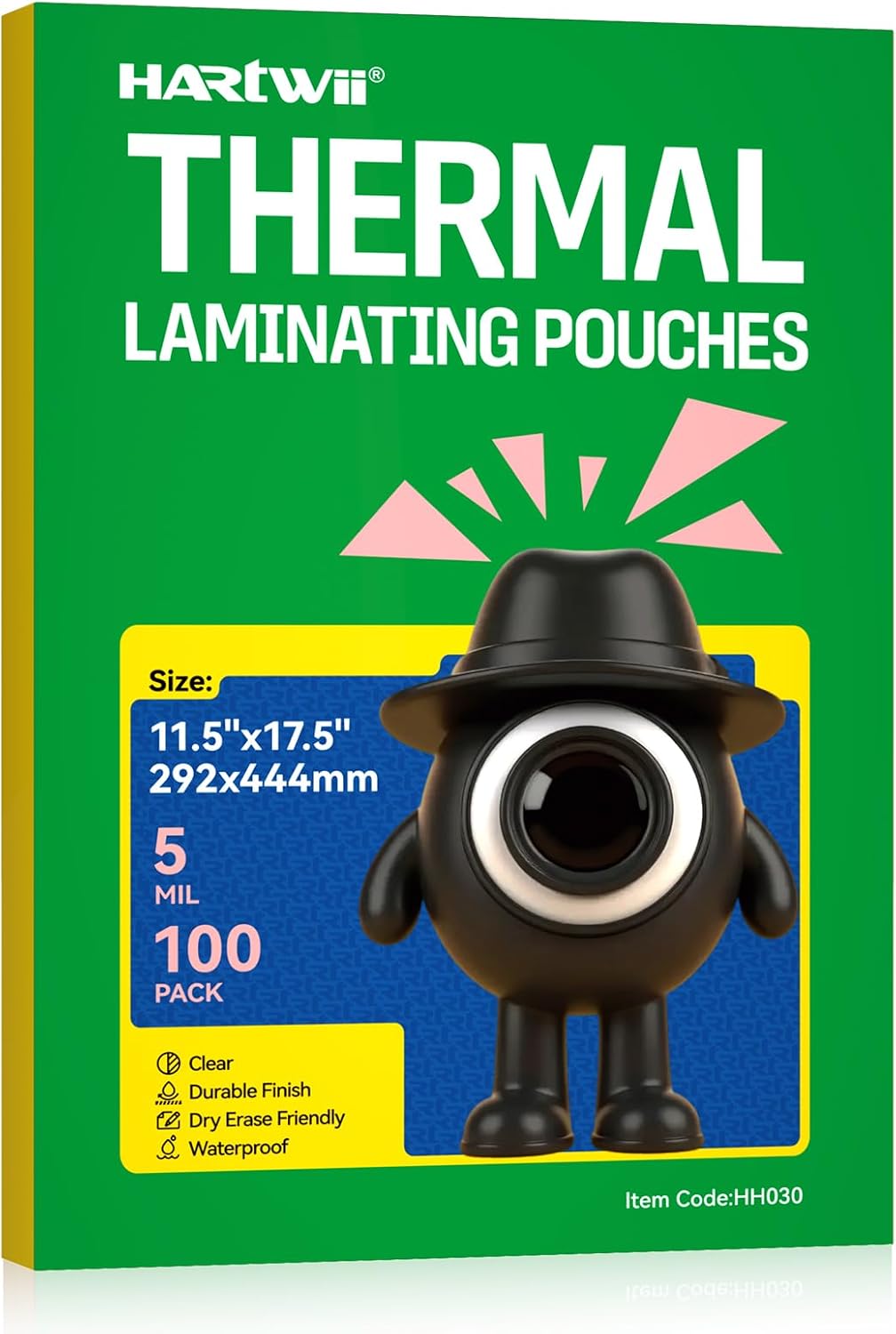 100Pack Laminating Sheets 11 x 17 Inch 5Mil Clear Thermal Laminating Pouches 11.5 x 17.5 Laminate Sheets Paper for Laminator,Clear Round Corner for Education Supplies & Craft Supplies & Menu