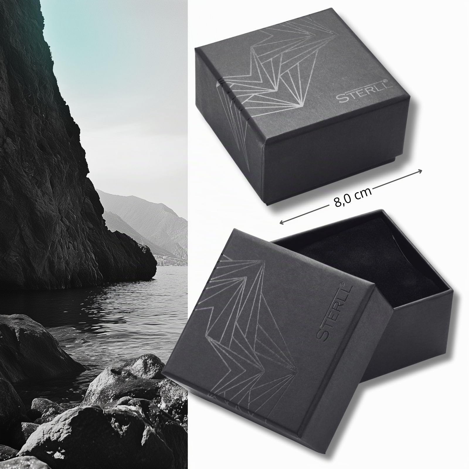 Herren-Armband aus massivem 925 Silber, ideal als Geschenk für Mann oder Freund, mit Schmuckbox