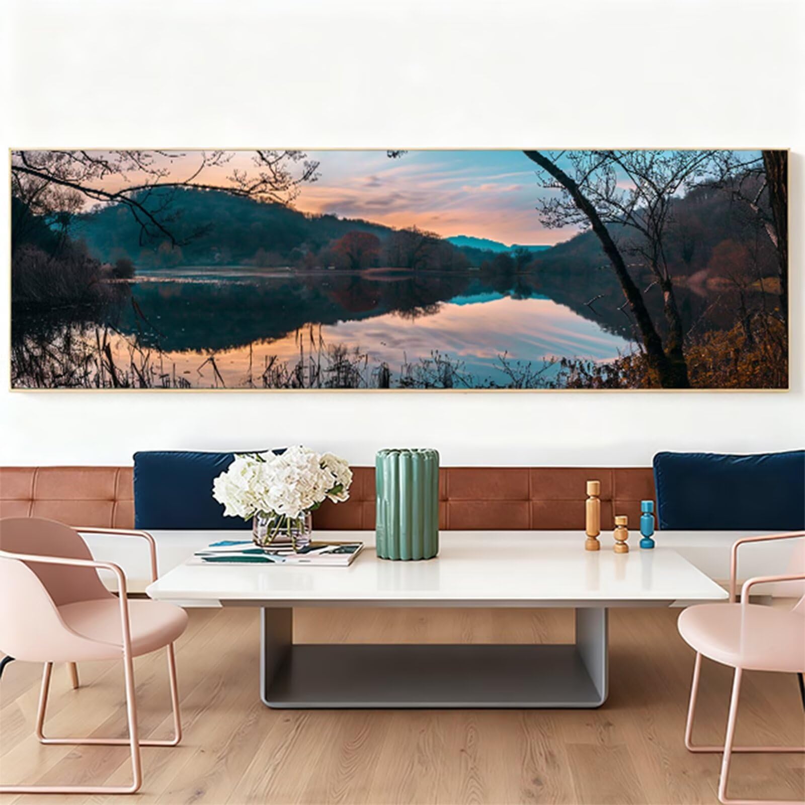 Duże diamentowe drzewo artystyczne zestawy do malowania diamentami dla dorosłych, 5D Dimond Art Lake Gem Arts and Crafts dla dzieci początkujących, zestaw do haftu krzyżykowego z kryształami strasu