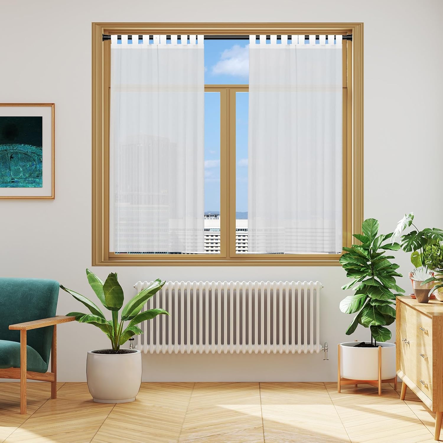 2Pack Curtain Rods for Windows 30-63Inch Black Tension Rod Adjustable Curtain Rod No Drilling Spring Rod Tension Curtain Rods for Windows,Door