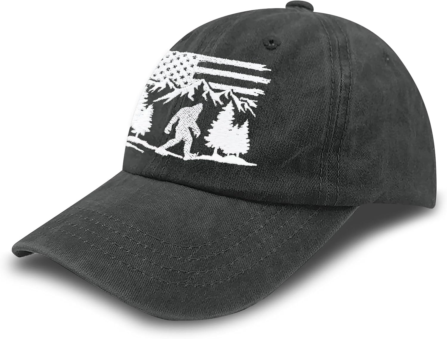 Sasquatch Bigfoot Believe Mountain Hat, Funny Big Foot Sasquatch Baseball Cap Gifts for Men Women - Image 2