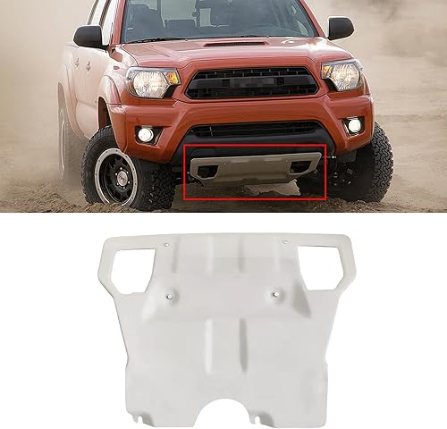 Protección de placa delantera compatible con Tacoma PT21235075 2005-2015 - Protector contra salpicaduras del motor debajo de la bandeja