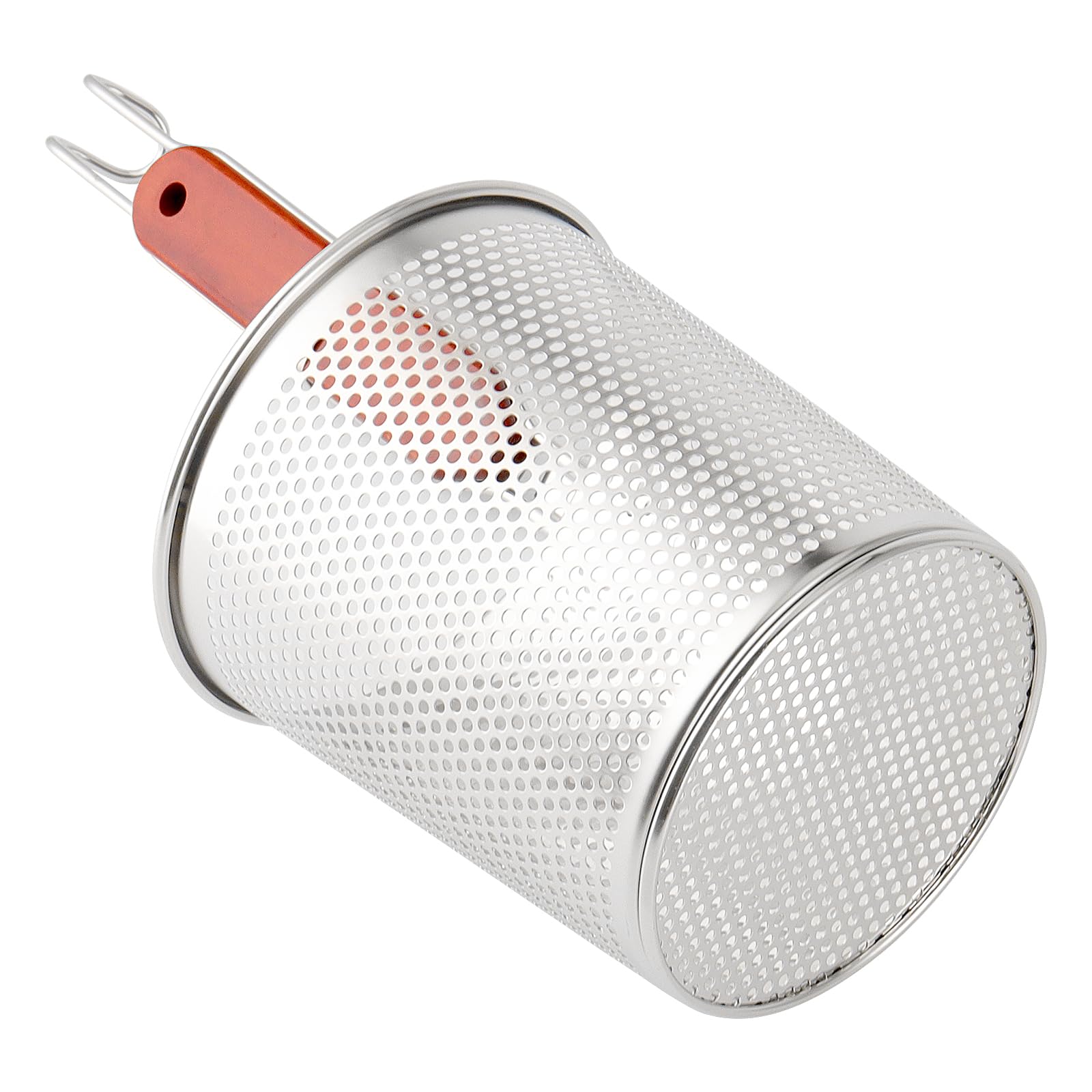 2 pezzi di filtro per pasta in acciaio inox, cestini per pentola pasta microforato con manico, Colino per gnocchi per noodles, cucina Strainer, diametro 13 cm