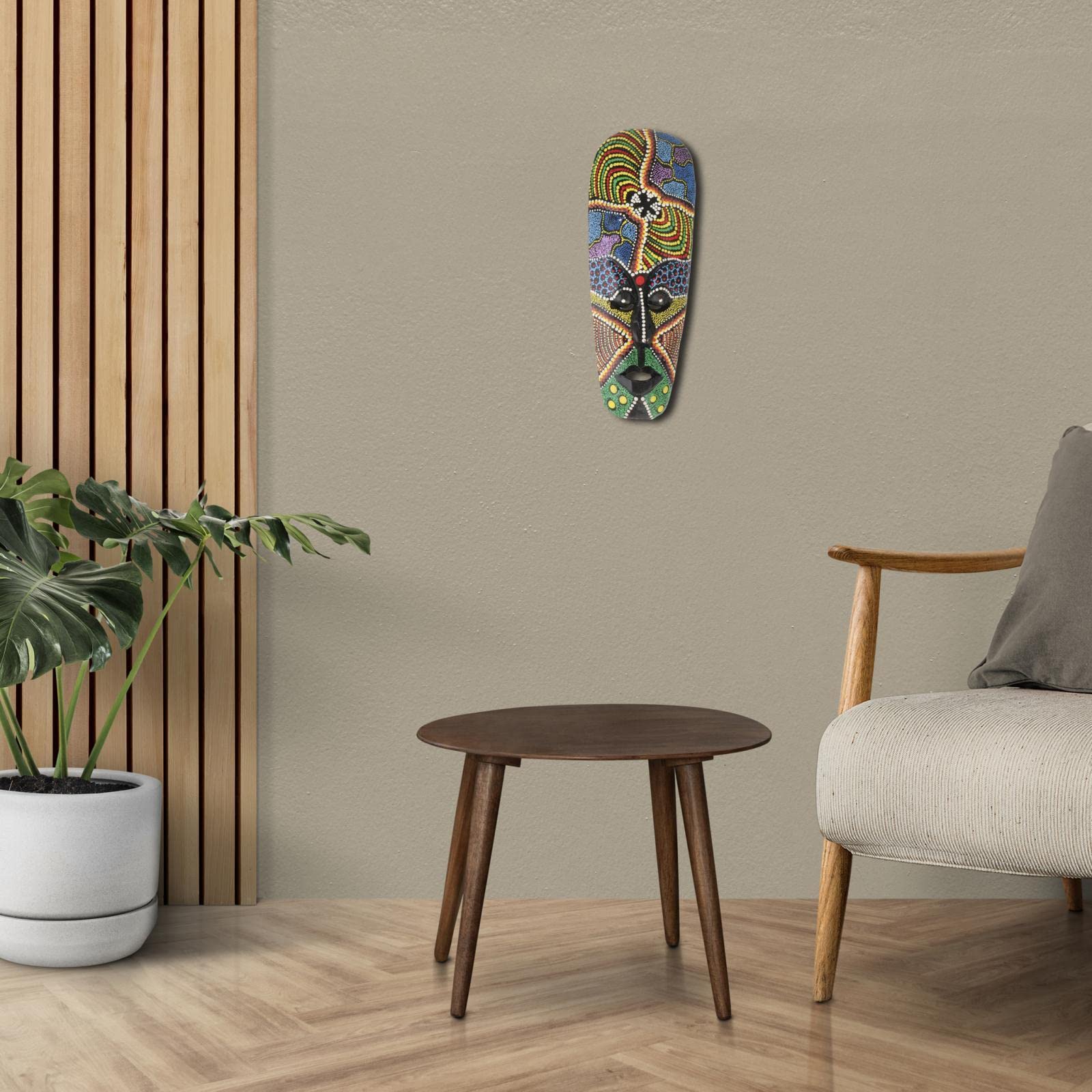 アフリカンマスク 木製 装飾品