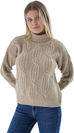 TR ST STAR Kad n Oversize Selanik Sa   rg l  Triko Kazak TRIST-6159
