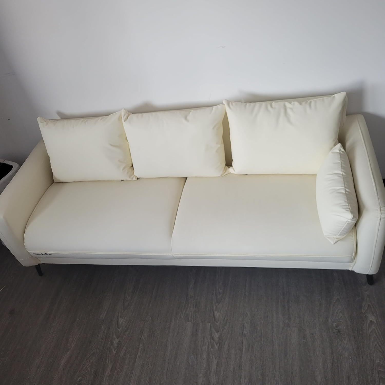 WangJieHua Living room furniture 3-Seater Leather Sofa for the Living Room: Modern Upholstered Design—Comfortable and Durable