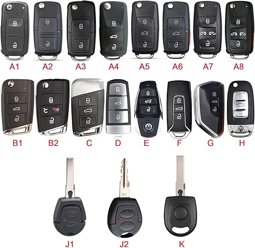 Miniatura 5 de ECOiNVA Funda de silicona para llave de coche VW Volkswagen LAVIDA BORA CC JETTA SANTANA GOLF POLO Beetle PASSAT Sagitar MAGOTAN TOURAN