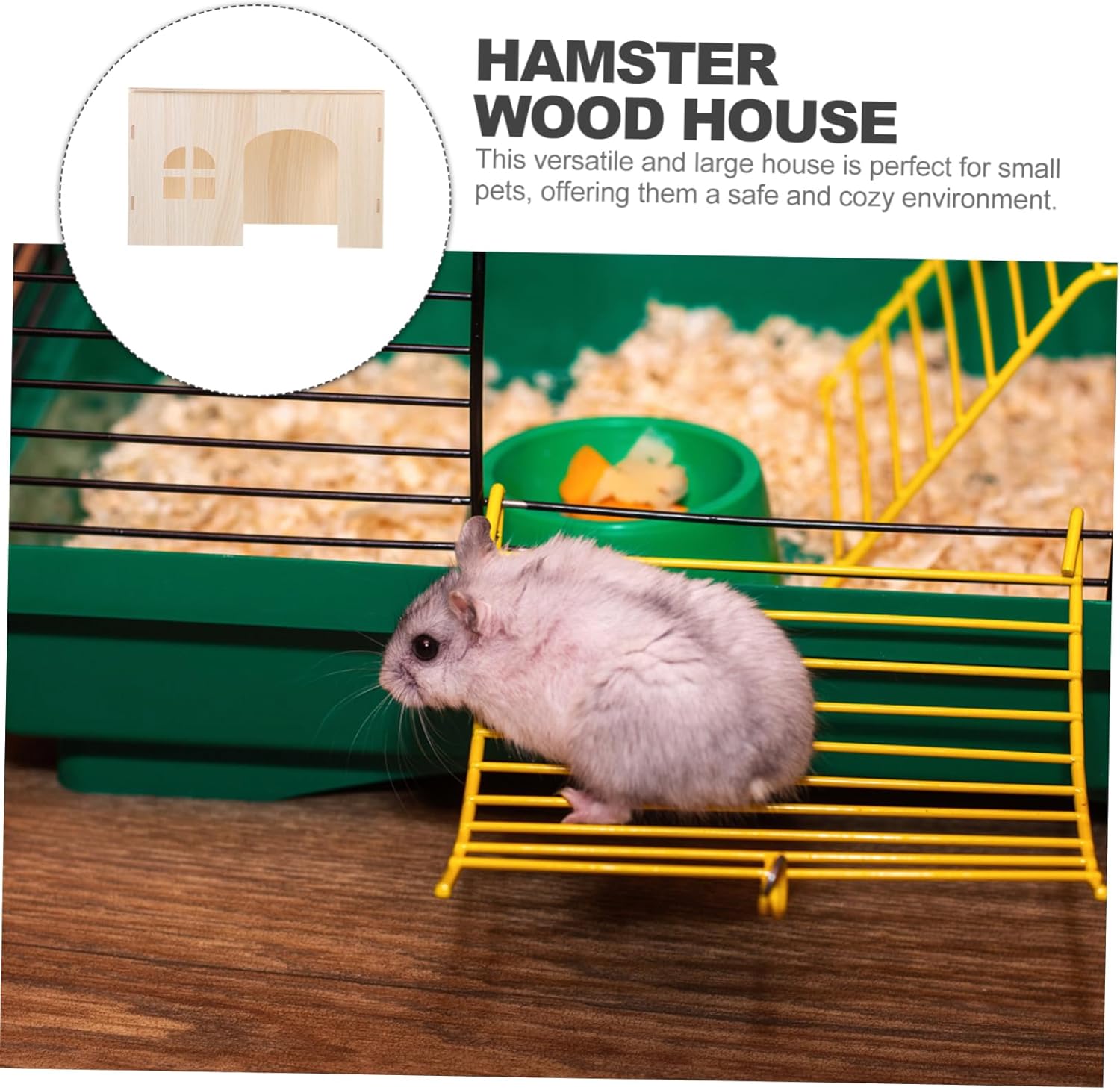 POPETPOP Hamster Hideout House Extra Squirrel Nest for Small Pets Multi for Hamsters Guinea Pigs and Other Small Animals Cozy and Safe Resting Space