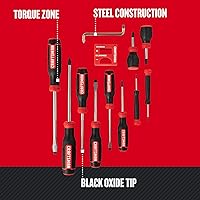 Vista 4 de Juego de destornilladores CRAFTSMAN, bimaterial, 12 piezas (CMHT65071N)