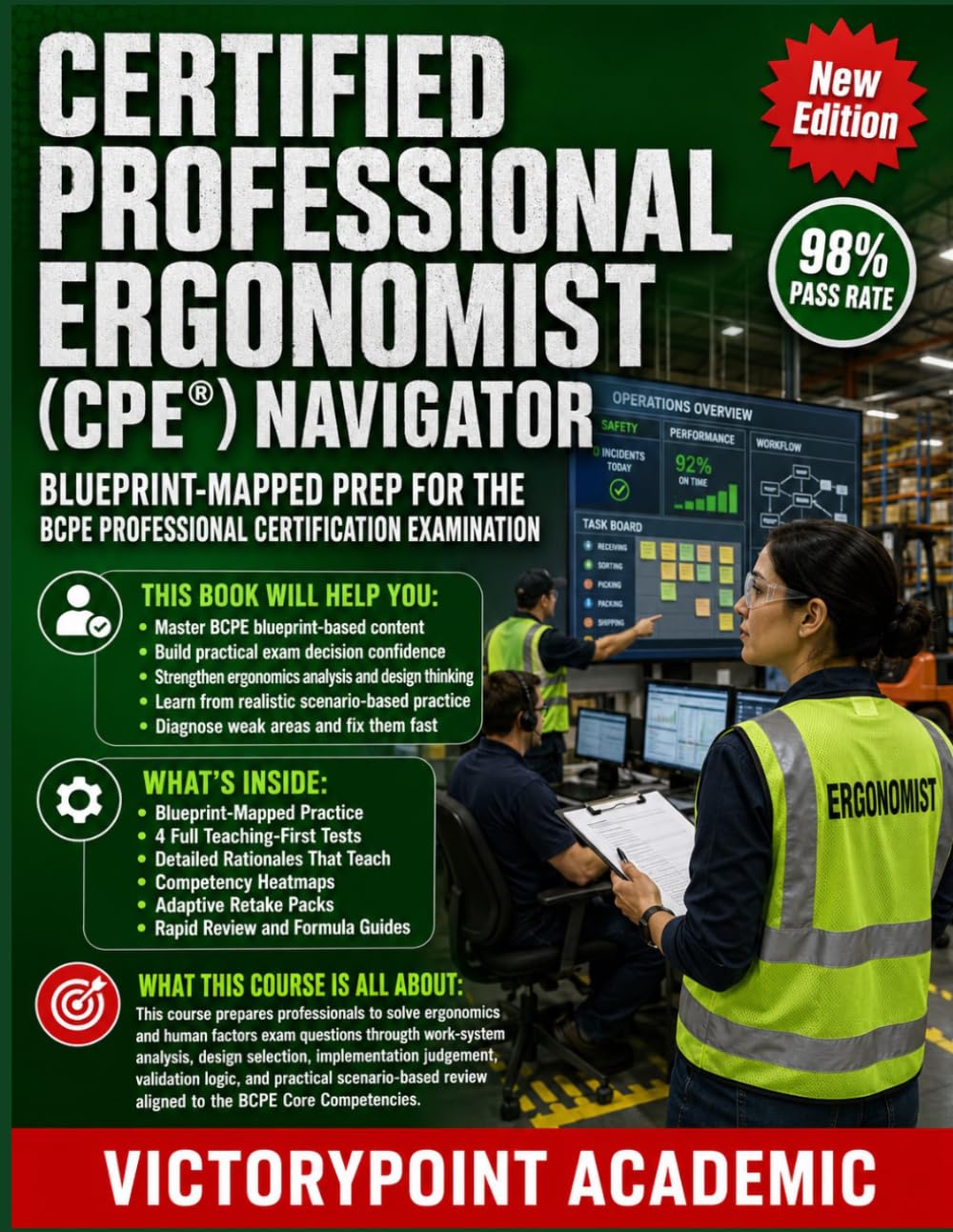 CERTIFIED PROFESSIONAL ERGONOMIST (CPE®) NAVIGATOR: BLUEPRINT-MAPPED PREP FOR THE BCPE PROFESSIONAL CERTIFICATION EXAMINATION