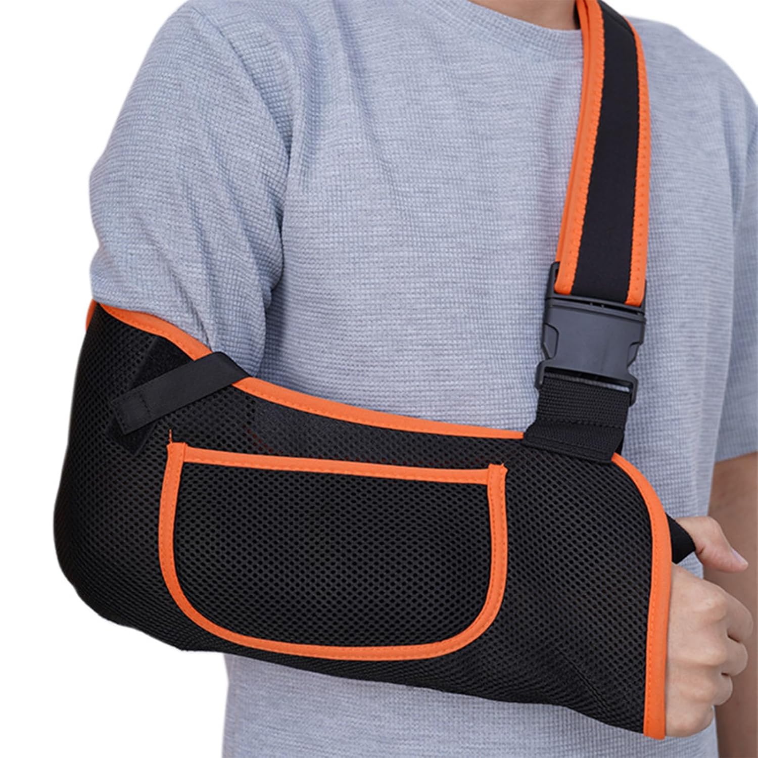 Medical Sling with Adjustable Shoulder Strap Breathable Arm Sling Shoulder Immobilizer for Wrist Injury Elbow Wrist Injury (Blue)