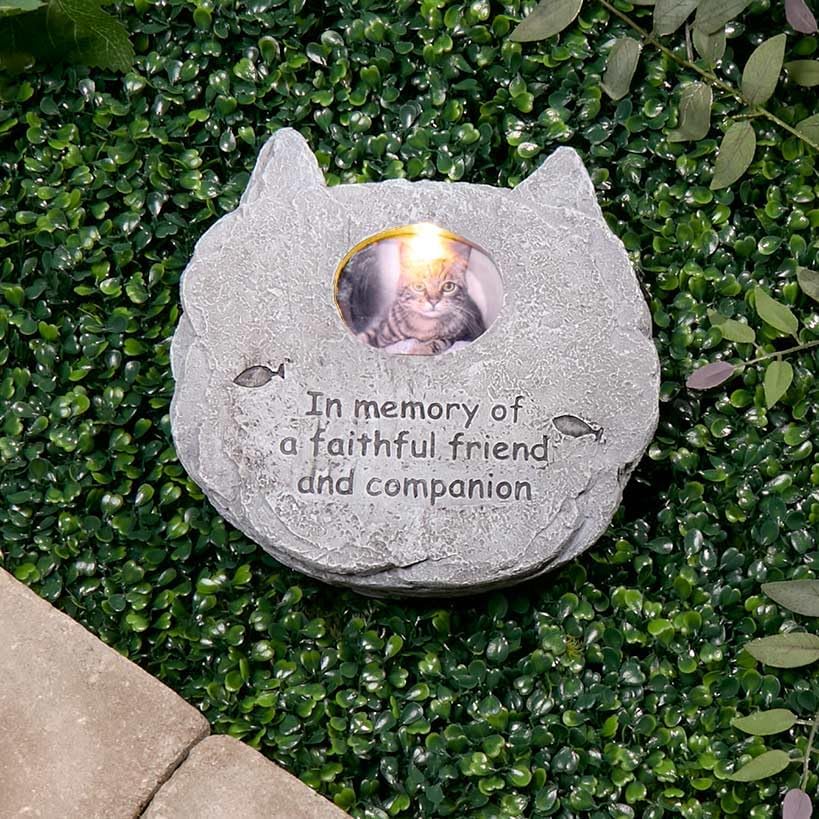 Solar Pet Memorial Photo Frames - Cat