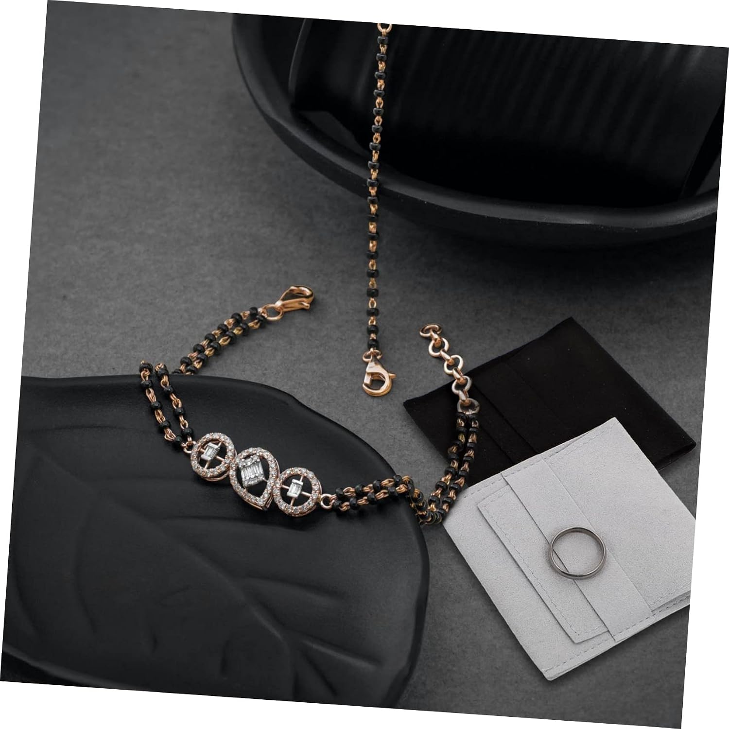 2pcs Necklace Pouch Xmas Flannel Jewelry Organizing Bag for Jade image 4