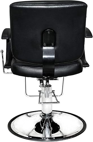 Miniatura 7 de PureSana Chromium Kyler - Silla de salón profesional multiusos de 360 grados con mecanismo reclinable ajustable y bloqueo de rotación, color negro
