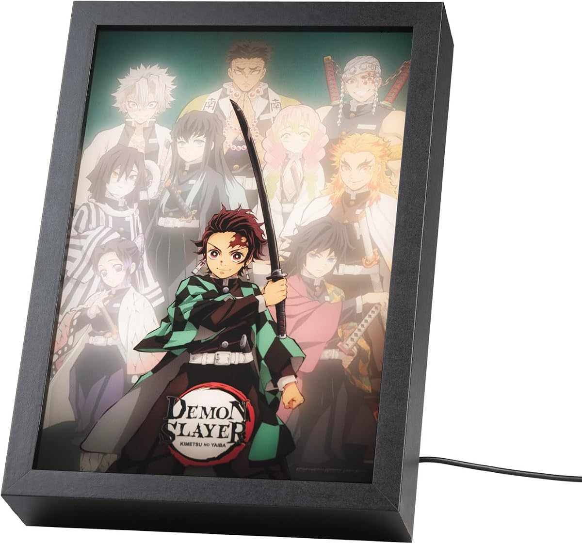 Grupo Erik Demon Slayer Lamp LED Light Decorative Frame with Picture and Light | 20 × 28 × 5 cm - Mood Light Children and Adults Accessories - Official...