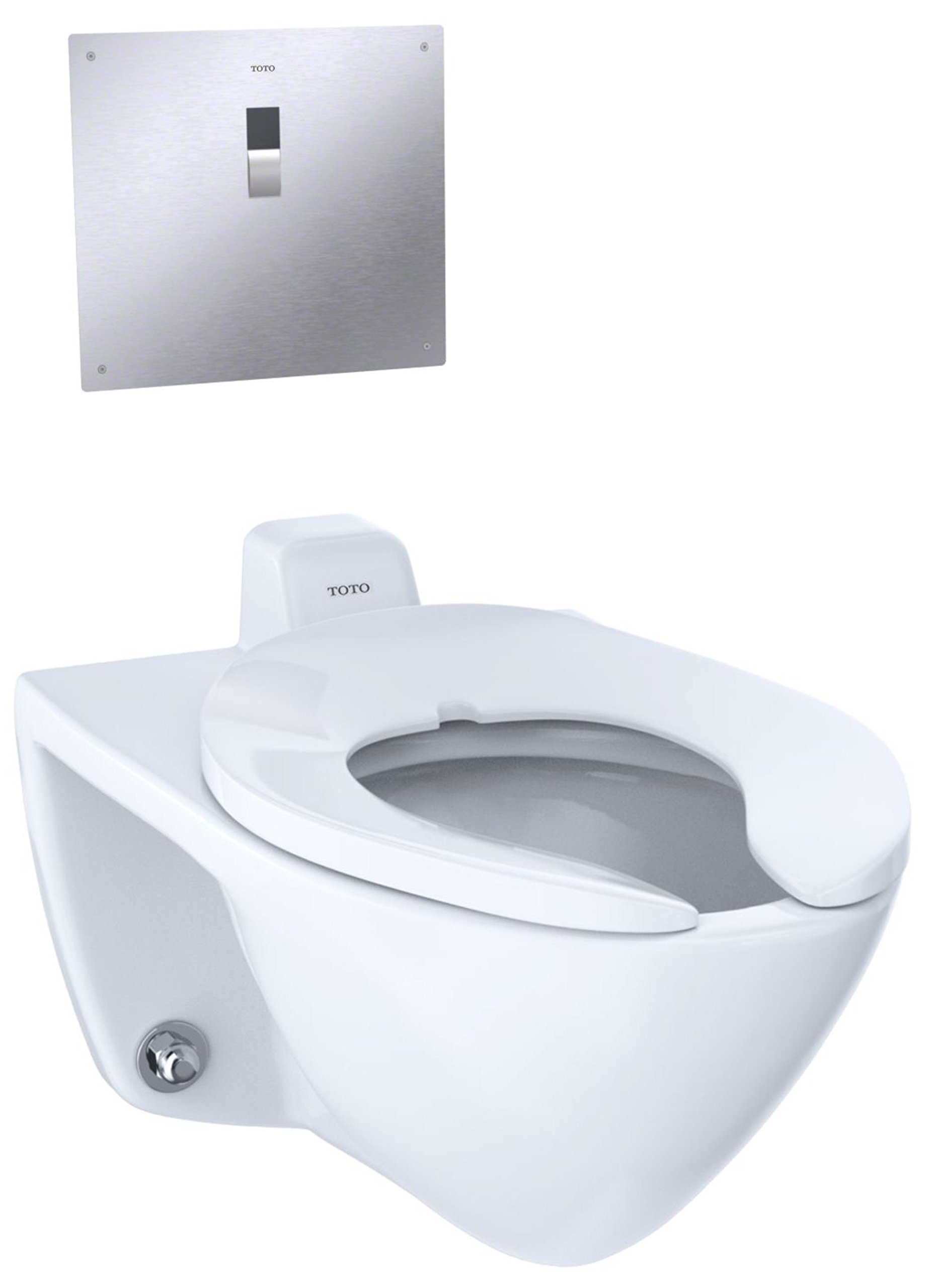 TOTO CT708UV#01 Elongated 1.0 GPF Wall-Mounted Flushometer Toilet