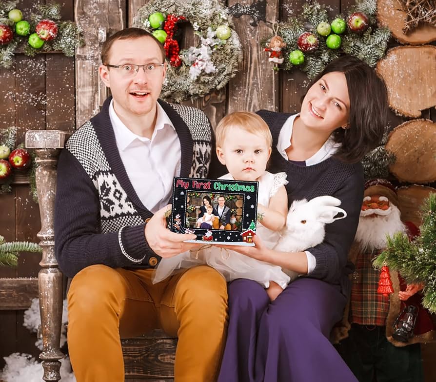 First family christmas photo frame Outlet