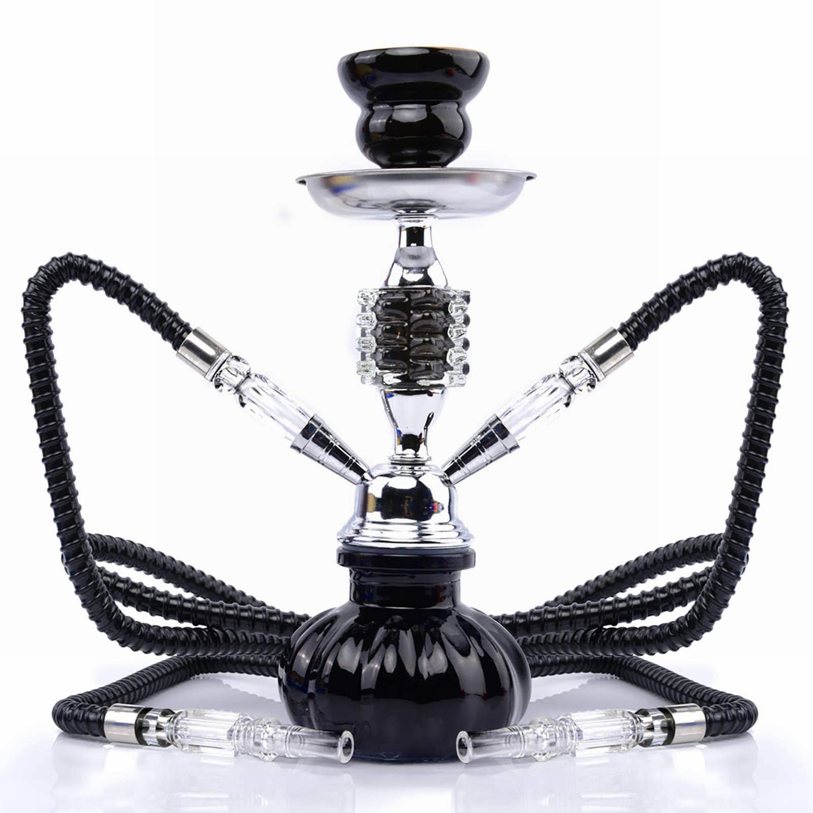 Luxury Modern Glass Shisha Hookah Portable Hookah Set Fácil De Desmontar Y Limpiar Adecuado Para Familias, Bares, Clubes, Bodas, Fiestas, Etc.