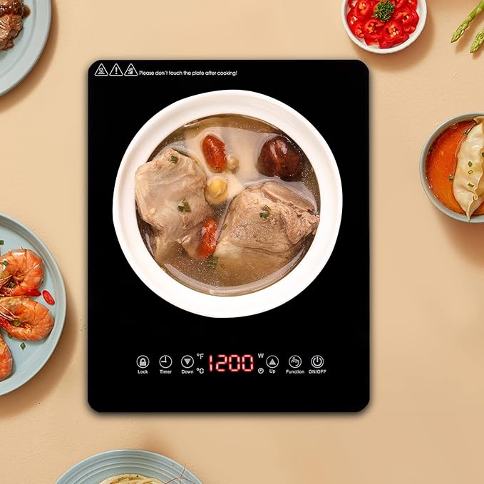 Estufa Eléctrica Portátil de 1 Puesto, 1800W, 13.78 in, 110V miniatura 5