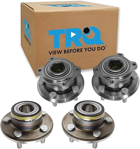 Miniatura 96 de TRQ Par de conjunto de cubo de cojinete de rueda delantera izquierda derecha, 2 piezas compatible con Lexus GX460 2003-2009 GX470 2003-2023 Toyota