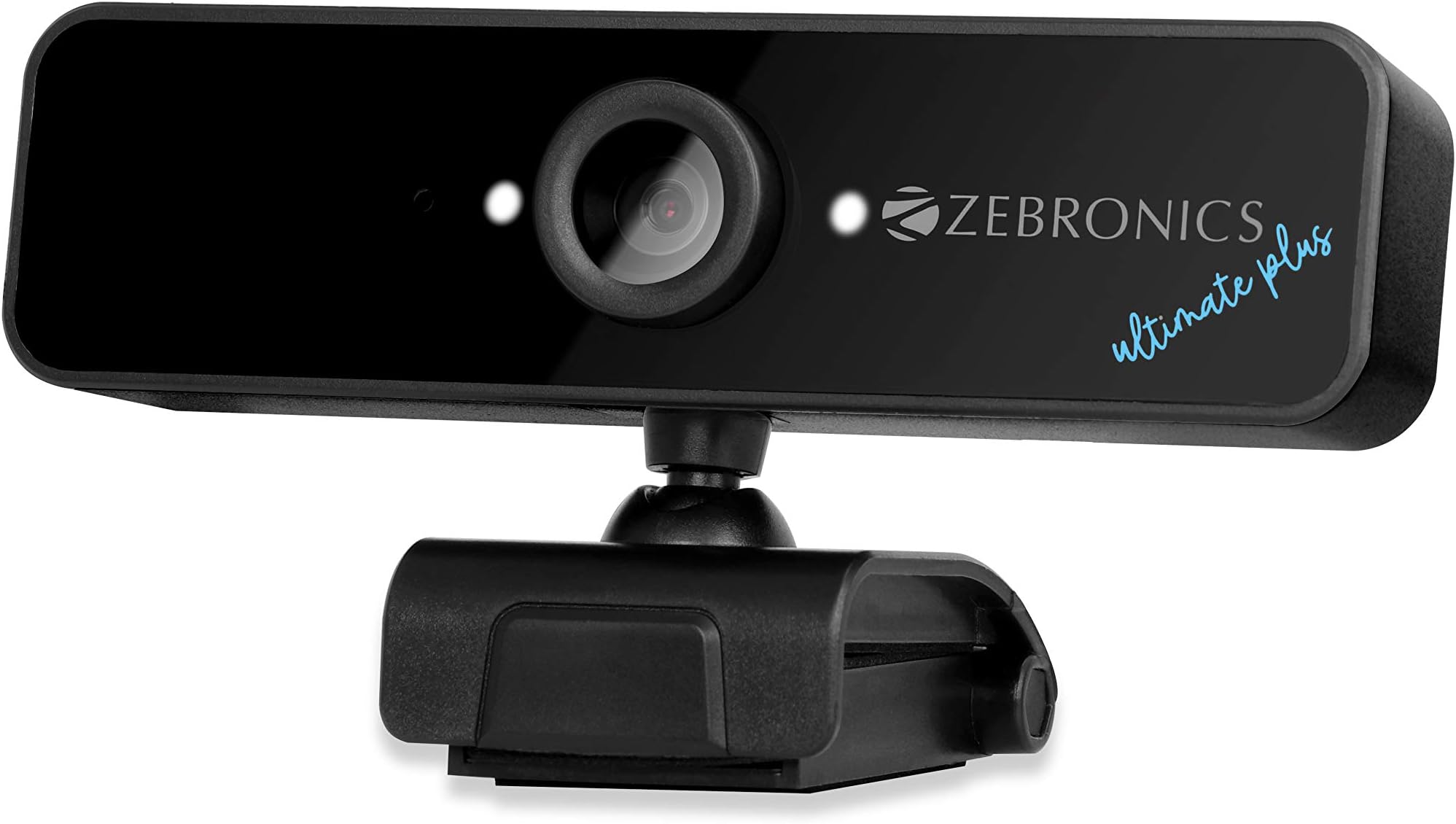 ZEBRONICS Zeb-Ultimate Plus USB Powered high Resolution Web Cam with 5P Lens and Full HD1920x1080,Built-in mic, Night Vision with Control pod for Brightness with 1.5M Cable, Optical Zoom