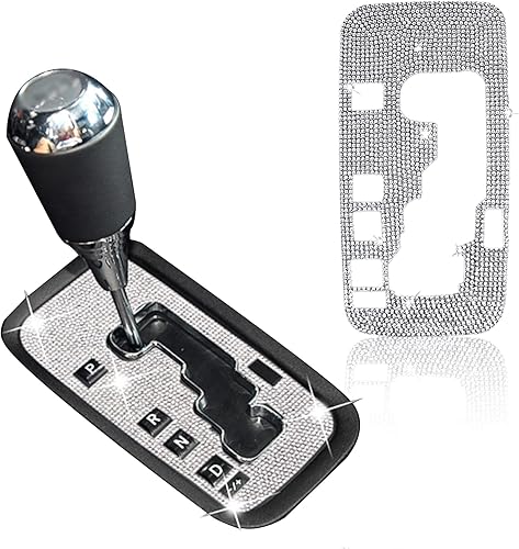 HAOBO Bling Gear Box - Adhesivo decorativo para marco de caja de cambios compatible con J-eep Wrangler 2012-2018 accesorios brillantes para el