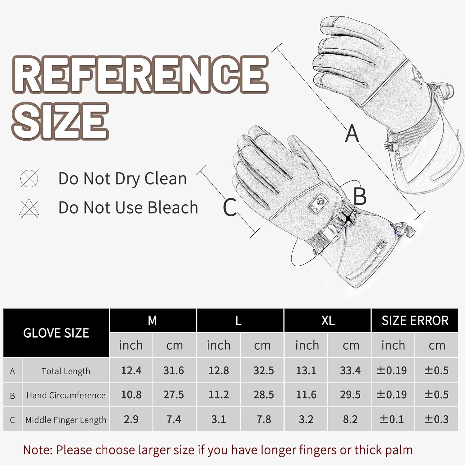 Heated Gloves for Men Women, Electric Waterproof & Windproof Rechargeable Battery Winter Motorcycle Warm Gloves with Touchscreen for Hunting Cycling Skiing Hiking Camping Working - Image 2