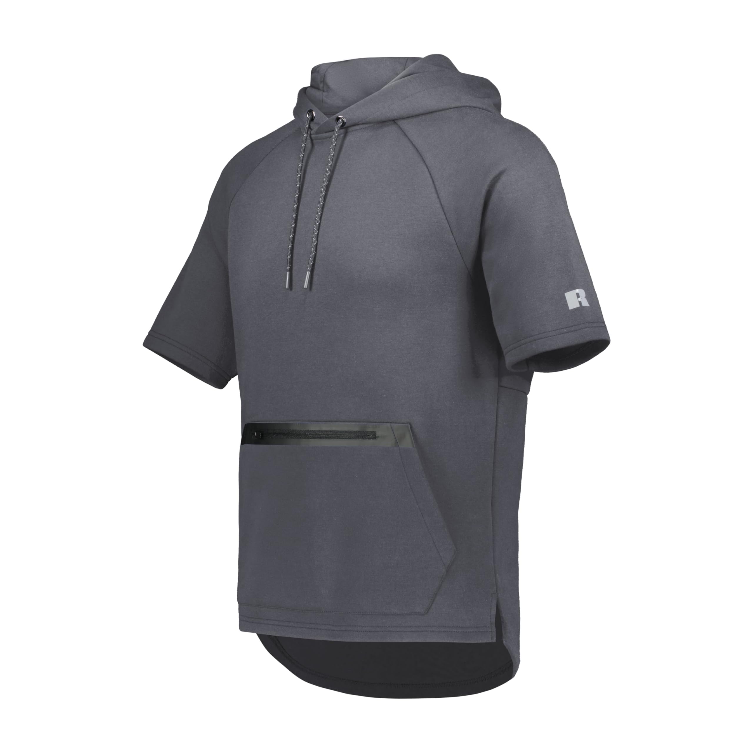 Russell Athletic Men's Stealth Legend Short Sleeve Tech Fleece Hoodie Sweatshirt, 4XL