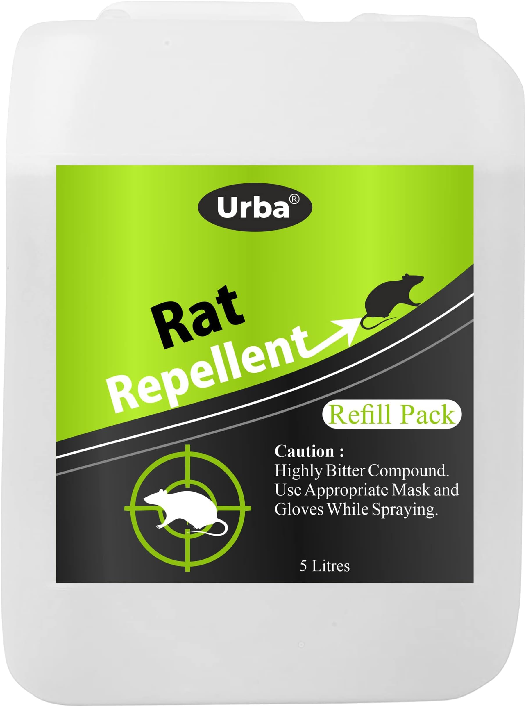 URBA Rat Repellent Spray For Car 5000 ml, Eco Friendly Rat Repellent Spray for Home, Rat Repellent for Car, Herbal Rat Repellent | Safe For Children & Pets