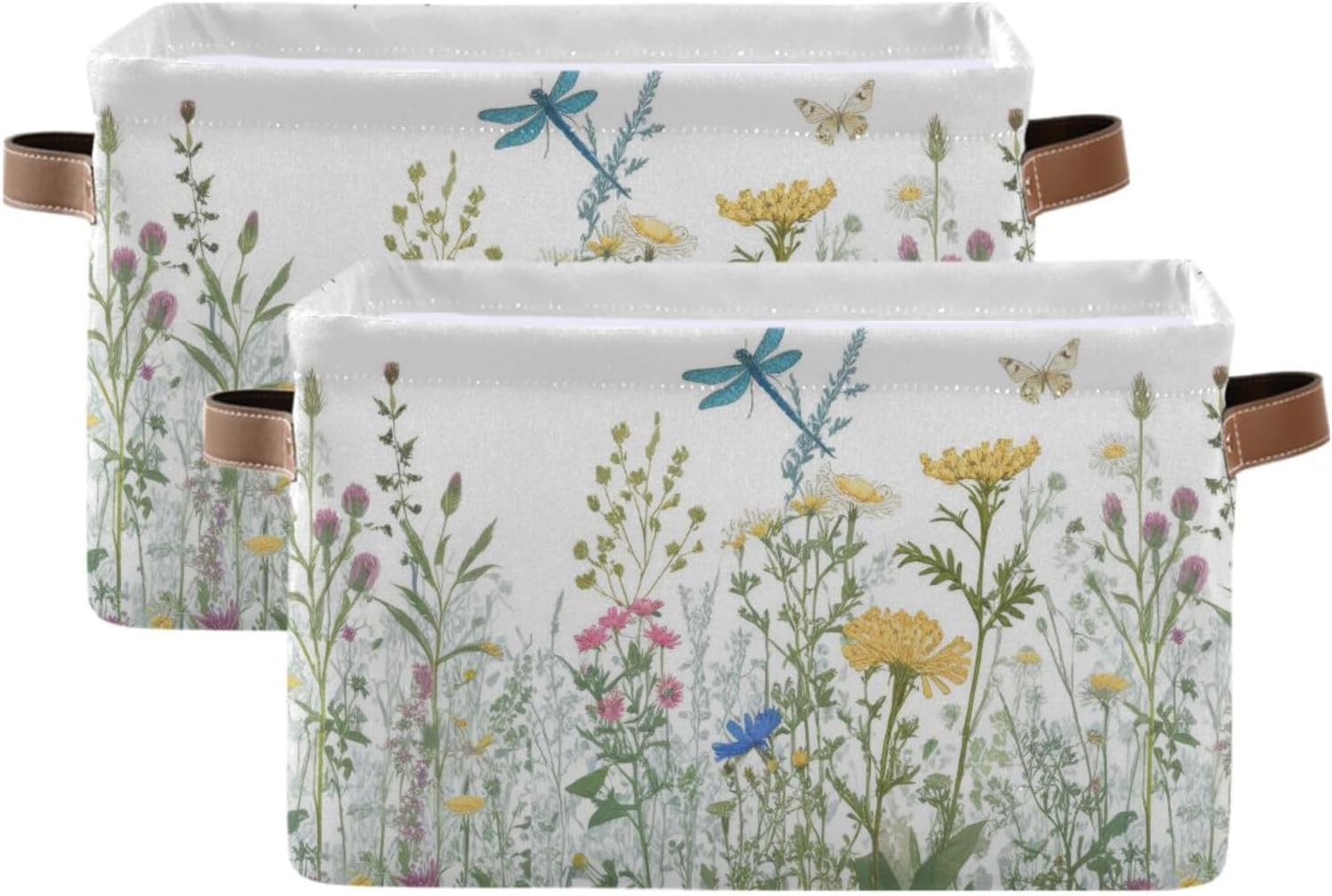 Amazon.com: SOUJOY 4 Pack Fabric Storage Basket for Shelves, Foldable ...