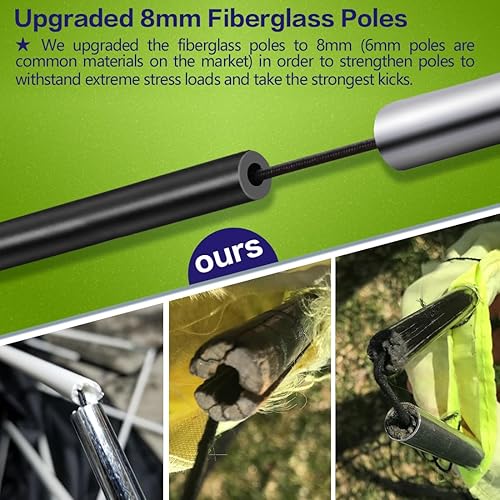 Miniatura 3 de Dimples Excel Red infantil para porterías de fútbol para patio trasero 7x5, 5x3.6, 4x3, 3x2.2 pies