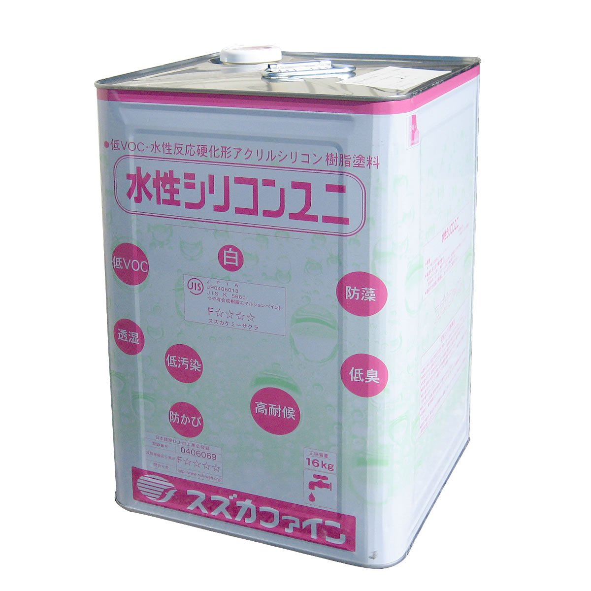 Amazon | スズカファイン 水性シリコンユニ(艶あり) A 607(共通