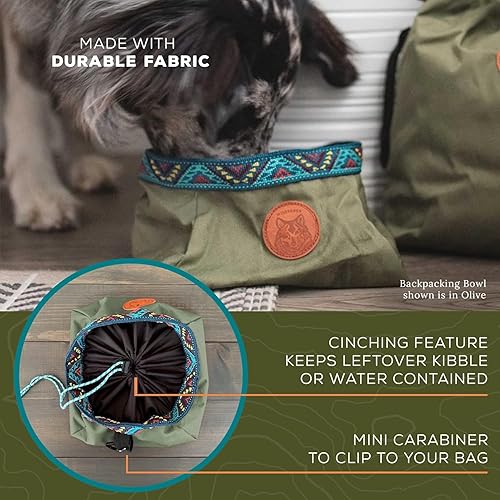 Vista 7 de Wilderdog Tazón para mochilero: capacidad para alimentos y agua de hasta 64 onzas, Pacific Blue, Azul Pacífico