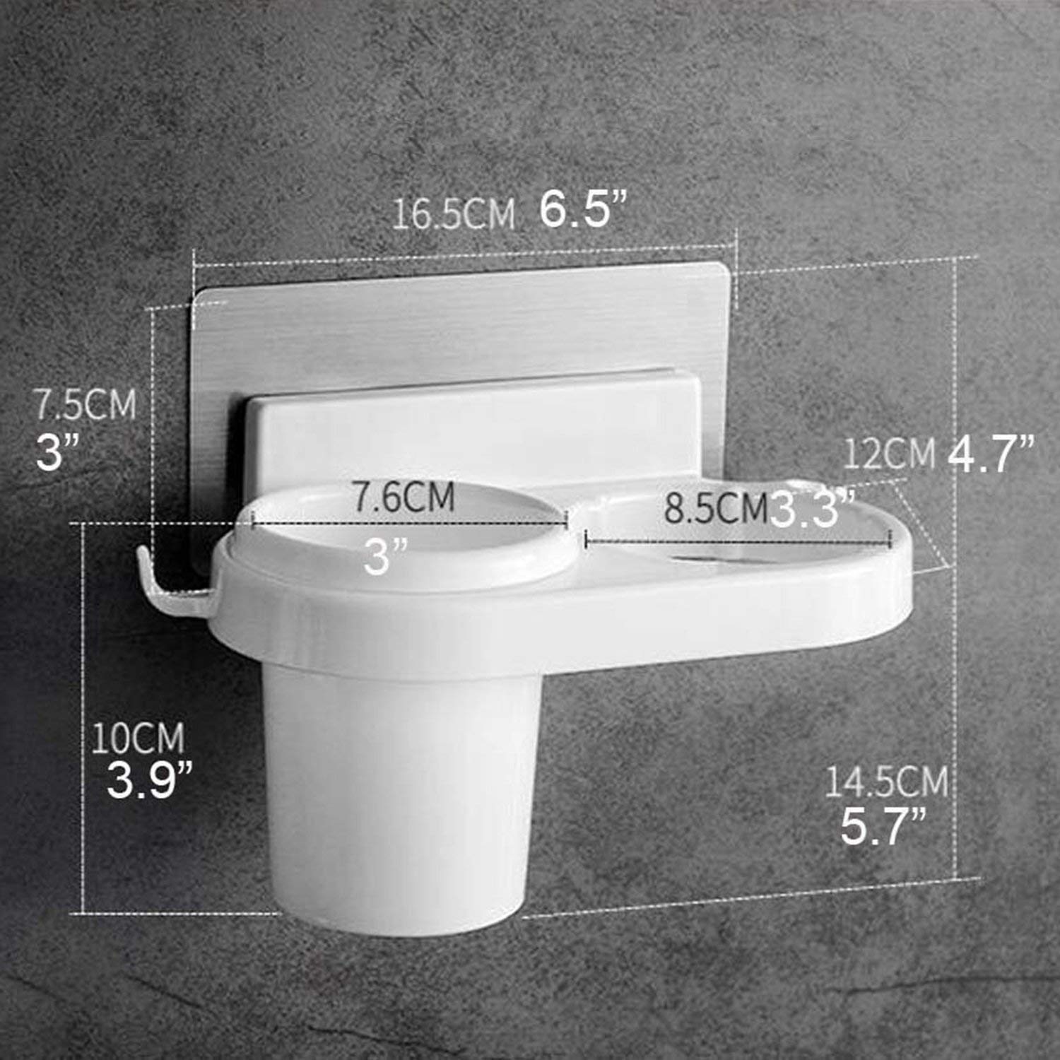 HOKIPO® Magic Sticker Series Self-Adhesive Hair Dryer Holder 4