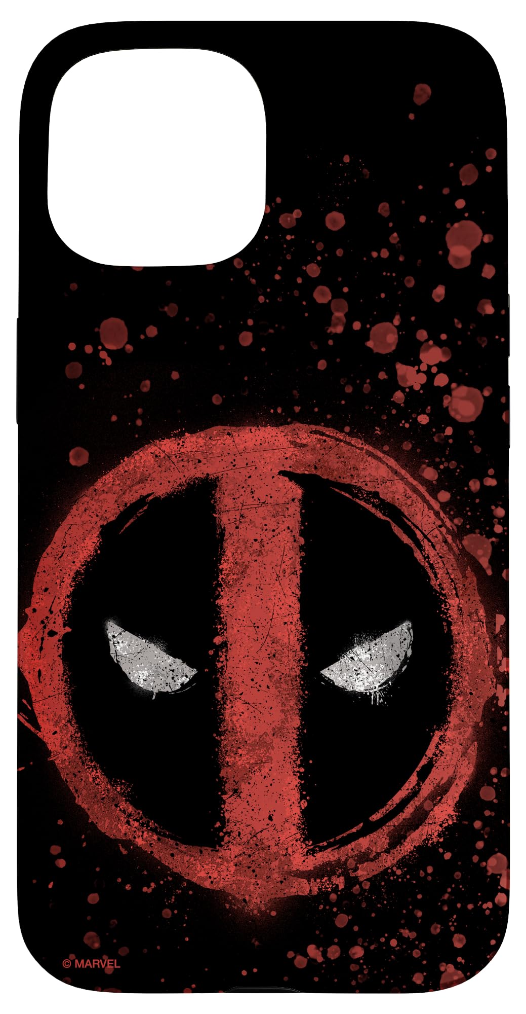 Marvel Deadpool Wade Wilson Icon Paint Splatter Case for iPhone 15