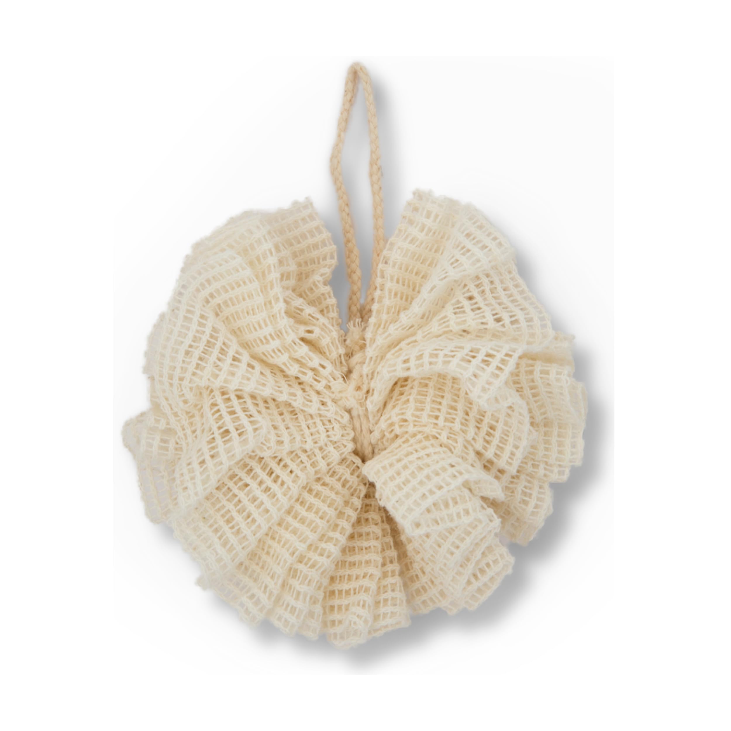 Eco Bath London Ramie Bath Puff - Soft Body Scrubber Bath Sponge for Women and Men, Plastic Free, Eco Friendly Shower Puff for Gentle Exfoliation and Smooth Skin