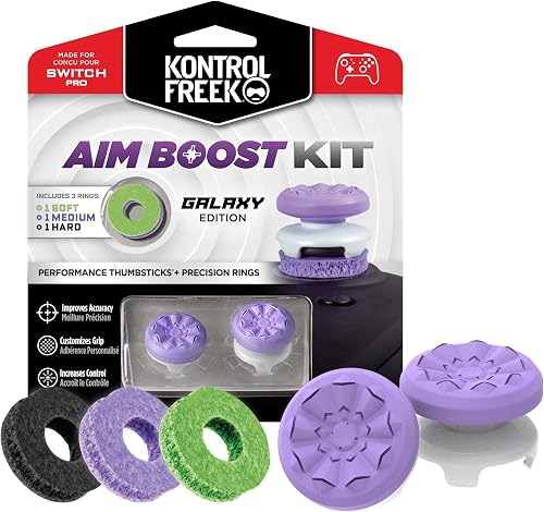 KontrolFreek FPS Aim Boost Kit Galaxy Edition Gaming Thumbsticks for Nintendo Pro