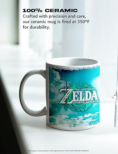 Miniatura 5 de Pyramid America Taza Zelda  The Legend of Zelda Tears of the Kingdom  Taza oficial de Nintendo para jugadores (11 onzas)  Taza Zelda retro para